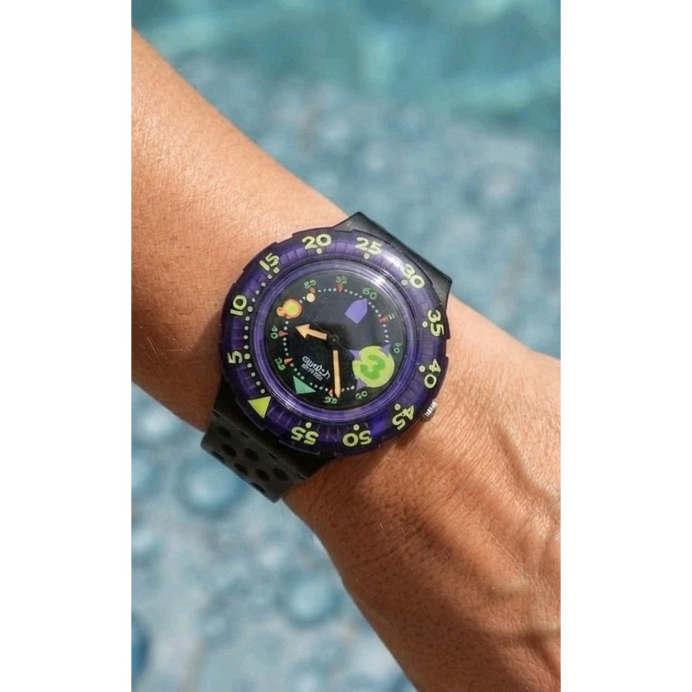 Swatch Scuba 200 Captain Nemo Sdb101 Vintage Swiss Dive Watch Dead Stock